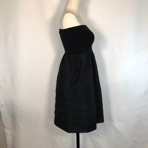 Theory Cotton Organza Convertible Strapless Dress - Picture 3 of 8